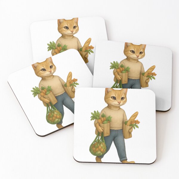 Item preview, Market Day Cat designed and sold by luckyyouth.