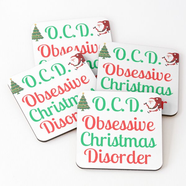 Item preview, O.C.D. Obsessive Christmas Disorder Funny Holiday Pun designed and sold by HumanPhase.
