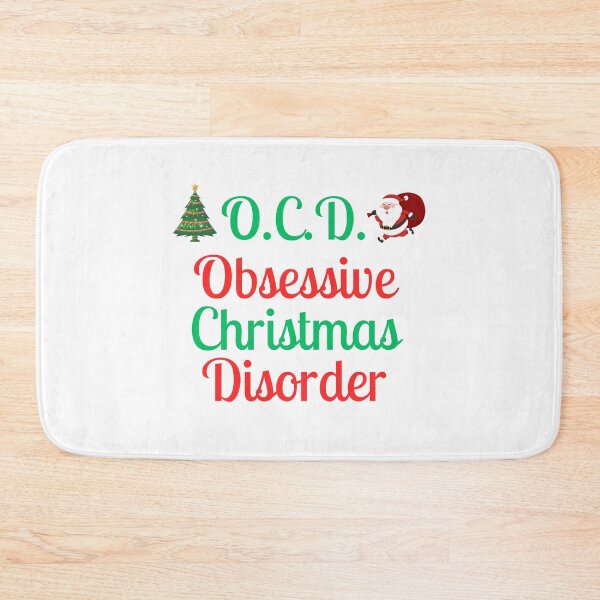 Item preview, O.C.D. Obsessive Christmas Disorder Funny Holiday Pun designed and sold by HumanPhase.