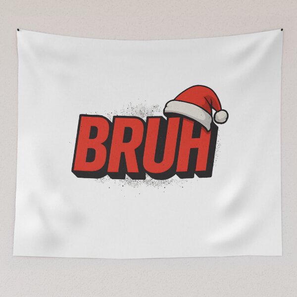 Item preview, Bruh Santa Meme – Funny Christmas Expression with Holiday Vibes designed and sold by CalmDownZone ⭐️⭐️⭐️⭐️⭐️.