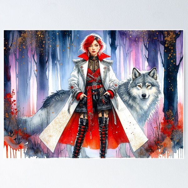 Item preview, Stylish Girl and Her Companion designed and sold by M-Y-A-R-T-.