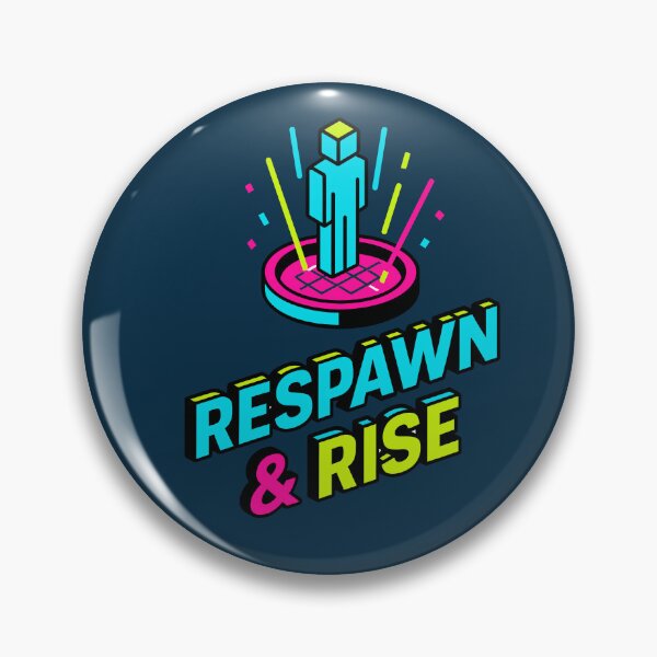 Item preview, Respawn & Rise — Neon Gamer Motivation Art designed and sold by DSGIN4YOU.