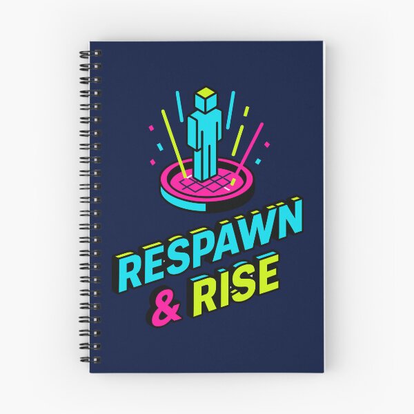 Item preview, Respawn & Rise — Neon Gamer Motivation Art designed and sold by DSGIN4YOU.