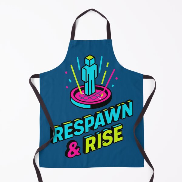 Item preview, Respawn & Rise — Neon Gamer Motivation Art designed and sold by DSGIN4YOU.