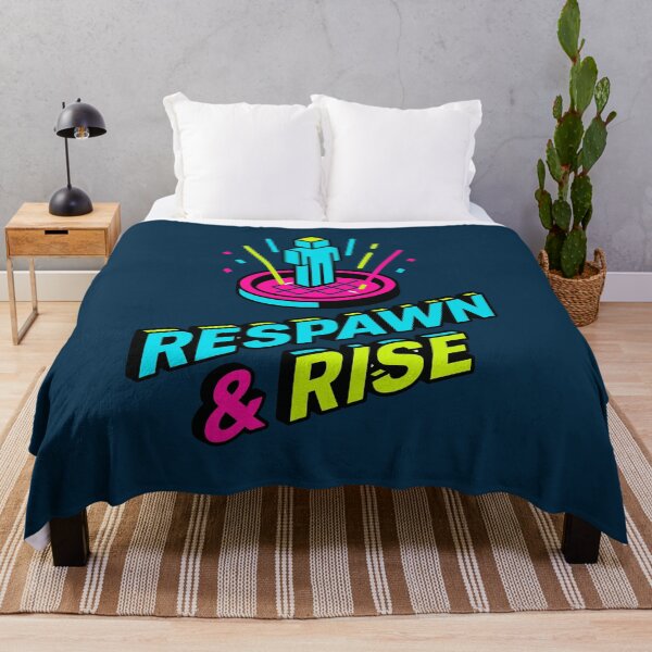 Item preview, Respawn & Rise — Neon Gamer Motivation Art designed and sold by DSGIN4YOU.