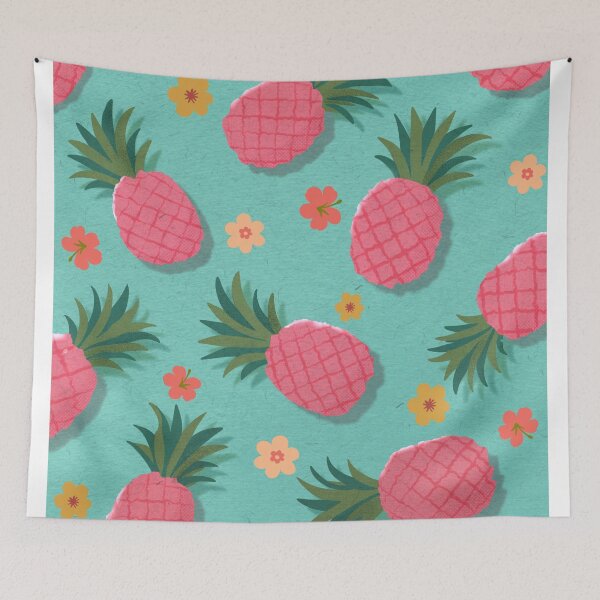 Item preview, Fine-apple Vibes — Retro Pineapple Pattern designed and sold by OddlyEnoughArt.