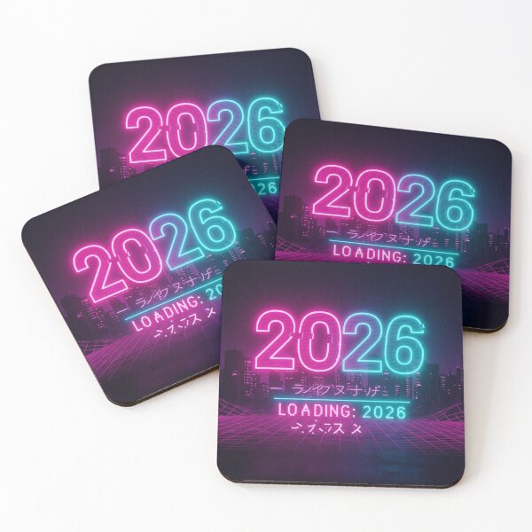 Item preview, LOADING: 2026 Cyberpunk New Year | Glitch Retro Future designed and sold by Design_Your_Day.
