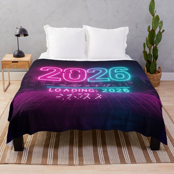 Item preview, LOADING: 2026 Cyberpunk New Year | Glitch Retro Future designed and sold by Design_Your_Day.