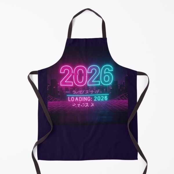 Item preview, LOADING: 2026 Cyberpunk New Year | Glitch Retro Future designed and sold by Design_Your_Day.