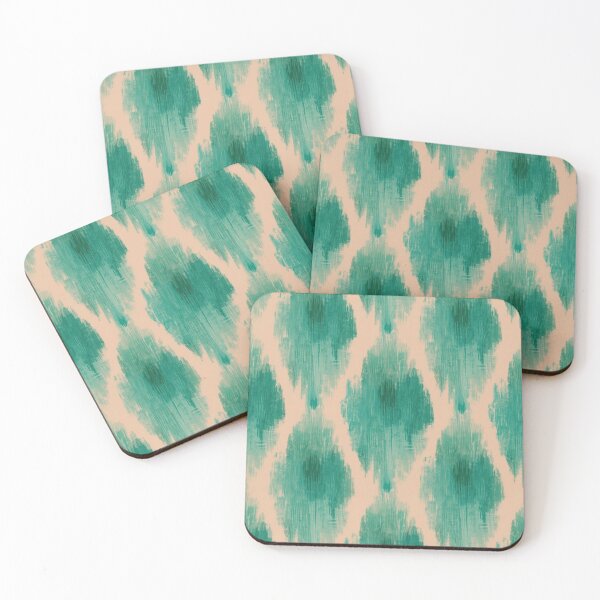 Item preview, Modern Teal Ikat Pattern – Emerald & Clay Boho Texture designed and sold by Esterlane.