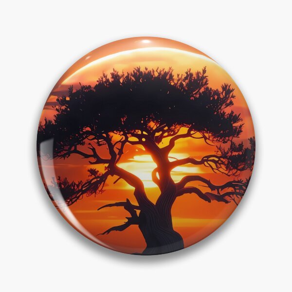 Item preview, Lone Tree at Sunset designed and sold by Design-Illusi0n.