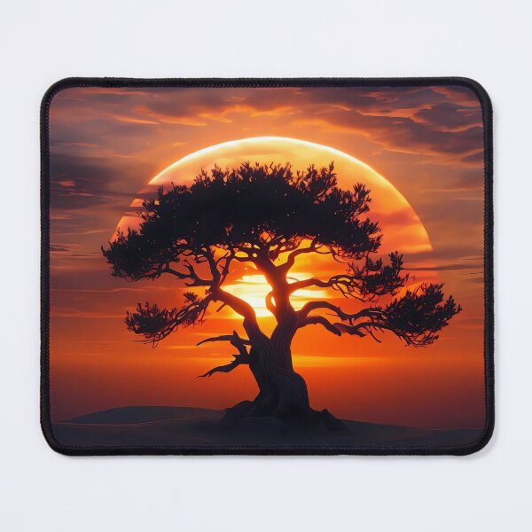 Item preview, Lone Tree at Sunset designed and sold by Design-Illusi0n.