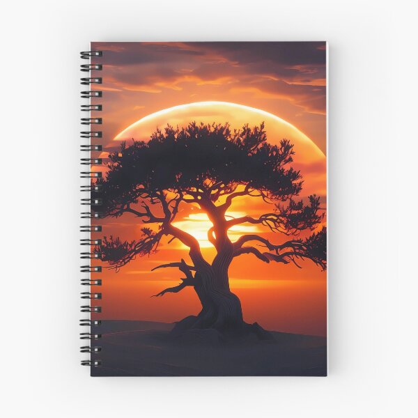 Item preview, Lone Tree at Sunset designed and sold by Design-Illusi0n.