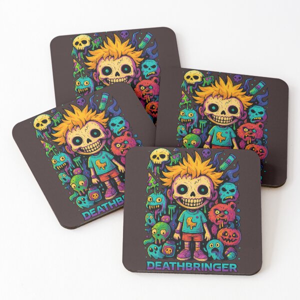 Item preview, Deathbringer Cute Demon Kid – Kawaii Monster Skull Art designed and sold by Thaivi Design.