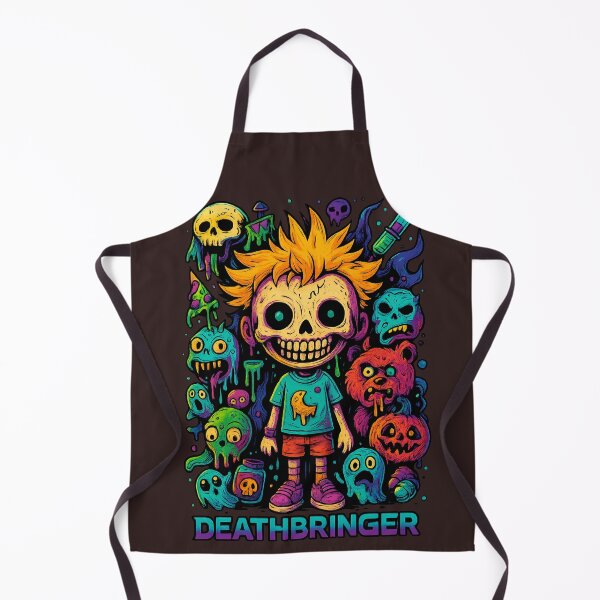 Item preview, Deathbringer Cute Demon Kid – Kawaii Monster Skull Art designed and sold by Thaivi Design.