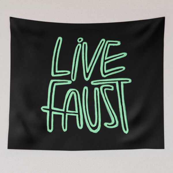 Item preview, Live fast, pun, funny, Goethe, live Faust designed and sold by badlydrawnbabe.