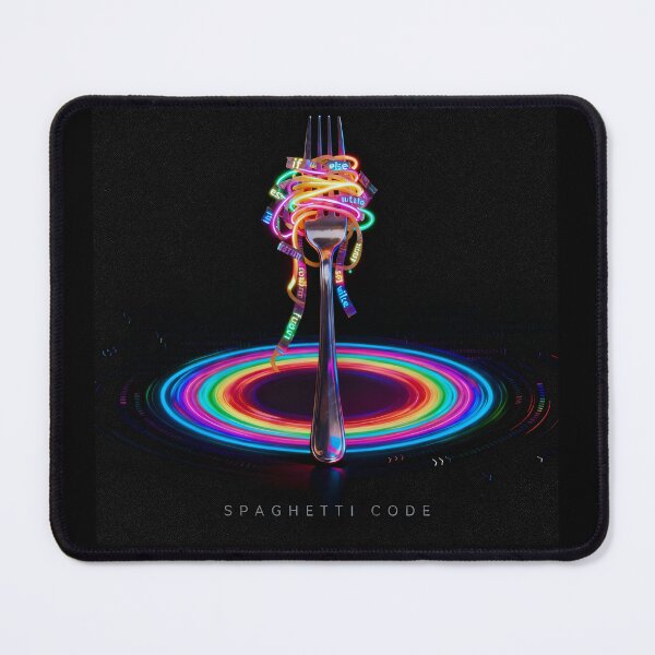 Item preview, Colorful "Spaghetti Code" on Fork designed and sold by Minuto Cria.