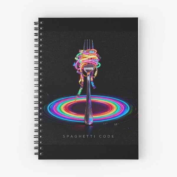 Item preview, Colorful "Spaghetti Code" on Fork designed and sold by Minuto Cria.