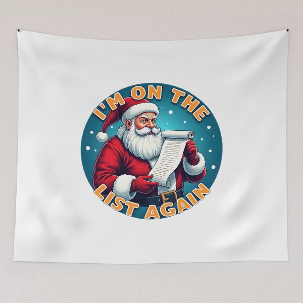 Item preview, Santa Claus looking over the haughty list designed and sold by BDLdesigns.