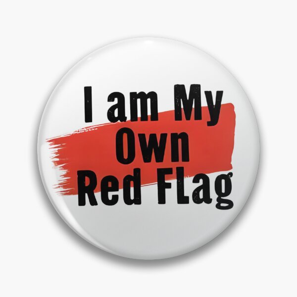 Item preview, I am My Own Red Flag Graphic Tee | Bold, Ironic & Self-Aware Humor designed and sold by VibeCheckTees13.