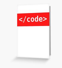 </code> Greeting Card