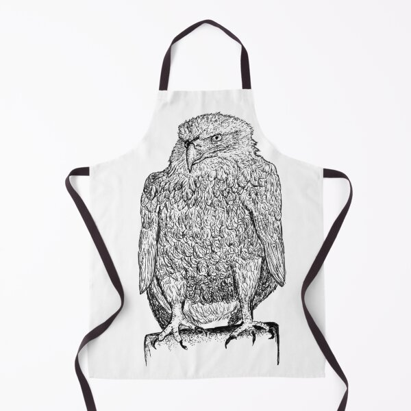 Item preview, Majestic Eagle Stipple Art - Detailed Bird of Prey Pen & Ink Drawing designed and sold by wbhny.