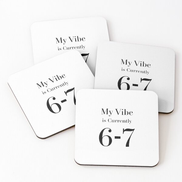 Item preview, My Vibe is Currently 6-7 Meme T-Shirt | Chill Internet Aesthetic Slang designed and sold by VibeCheckTees13.
