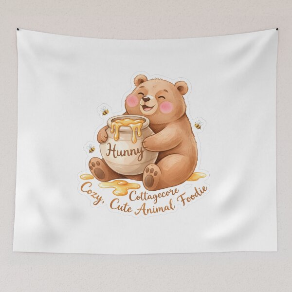 Item preview, The Cozy Bear with a Honey Pot designed and sold by Bal Drops.