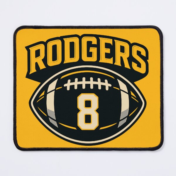 Item preview, Rodgers 8 Football designed and sold by FanFocusedTees.