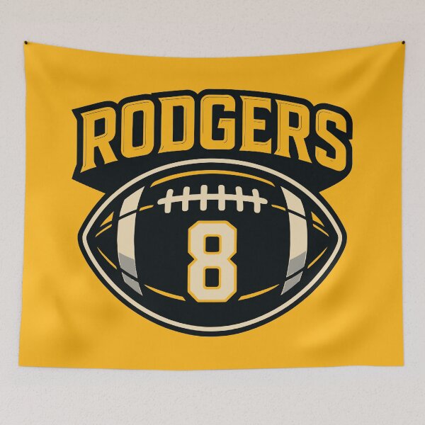 Item preview, Rodgers 8 Football designed and sold by FanFocusedTees.