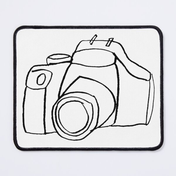 Item preview, Minimal Camera Line Art designed and sold by badlydrawnbabe.