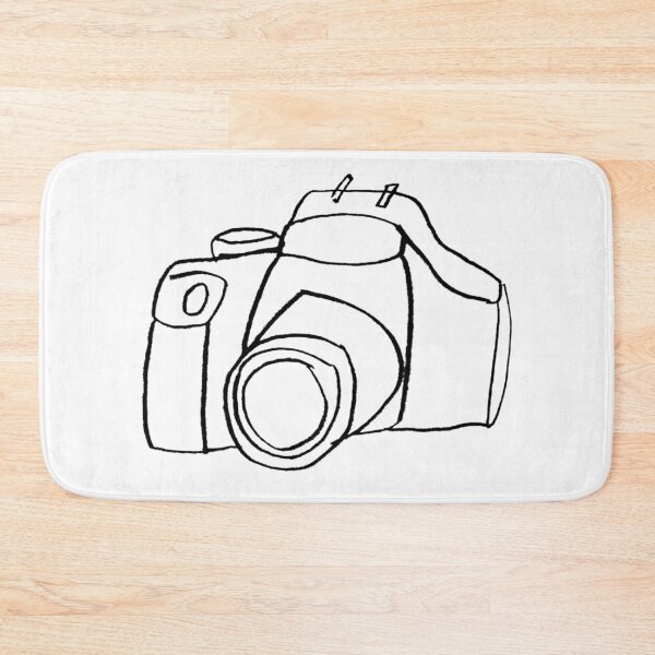 Item preview, Minimal Camera Line Art designed and sold by badlydrawnbabe.