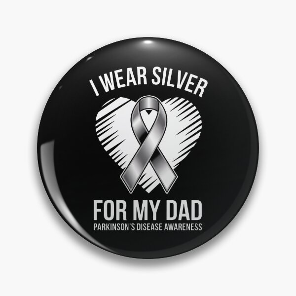 Item preview, Silver Ribbon for Parkinson's Awareness designed and sold by jkrphoto.