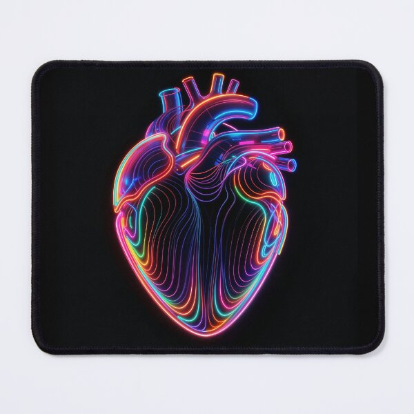 Item preview, Neon Anatomical Heart Illustration designed and sold by Minuto Cria.