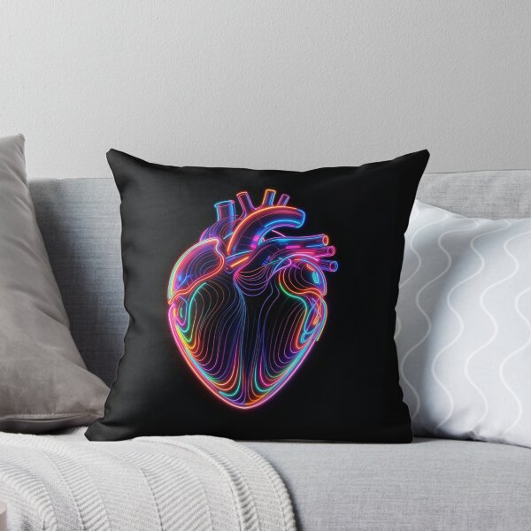 Item preview, Neon Anatomical Heart Illustration designed and sold by Minuto Cria.