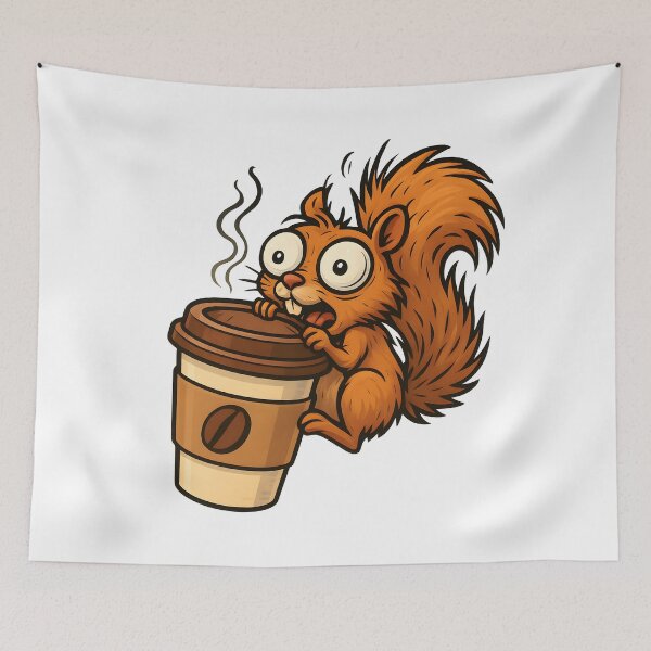 Item preview, The Caffeinated Squirrel designed and sold by Bal Drops.