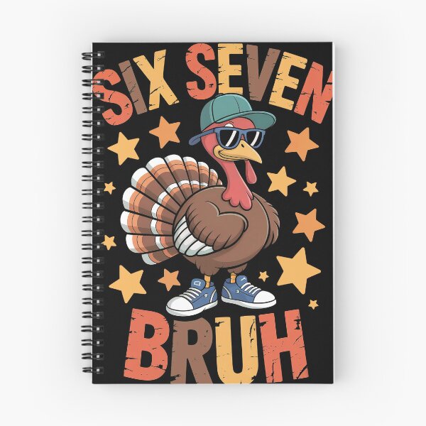 Item preview, Six Seven Bruh Turkey T-Shirt – Funny Thanksgiving Meme Dopamine Tee designed and sold by A&M.