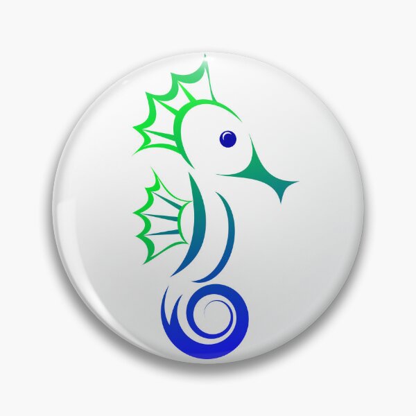 Item preview, Green and Blue Seahorse designed and sold by Risa-C.