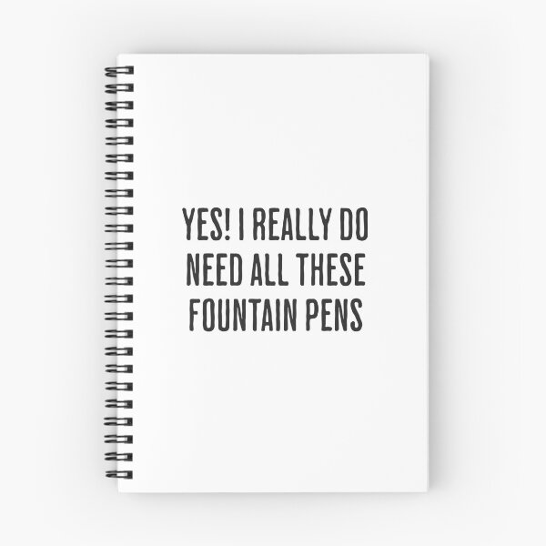 Item preview, Yes I Really Do Need All These Fountain Pens in Black designed and sold by xxroseate.