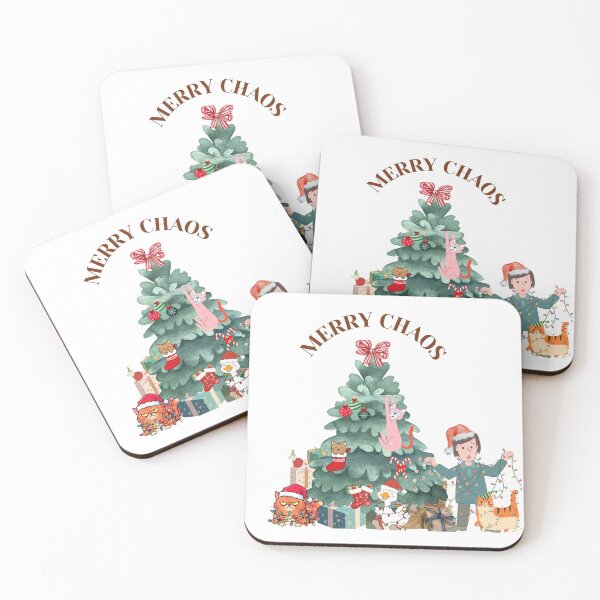 Item preview, Merry Chaos Christmas Print | Funny Holiday Art | Festive Quote Design | Christmas Humor Gift designed and sold by YourPrintVerse.