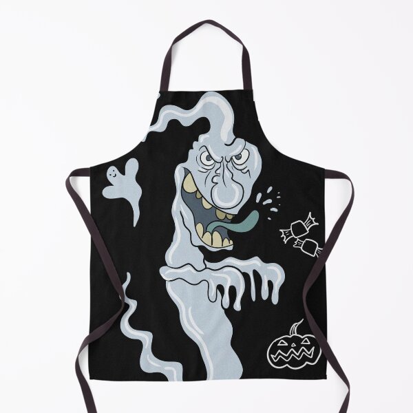 Item preview, Halloween Ghost spooky hand drawn cartoon art illustration designed and sold by Vintage Designs +.
