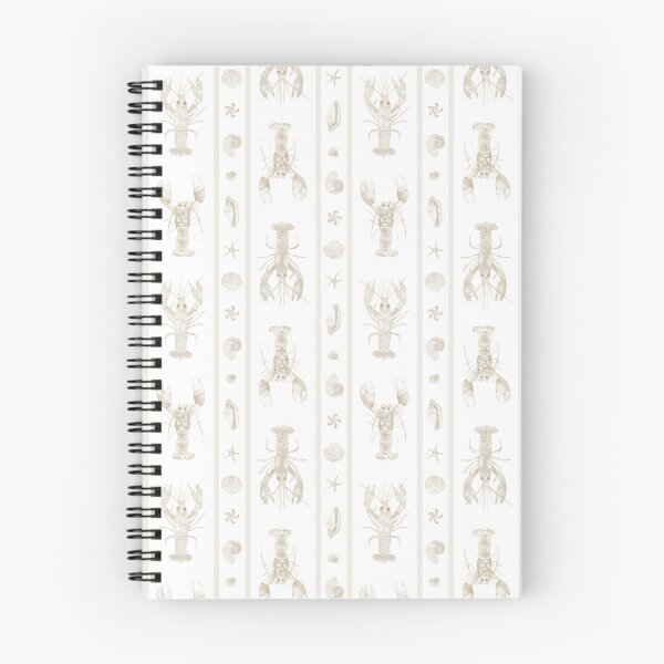 Item preview, Lobsters and Shells with Stripes in Sandy Beige Watercolor designed and sold by KConfetti.