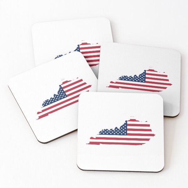 Item preview, Kentucky USA Flag Silhouette – Stars and Stripes State Outline designed and sold by Paper Drip.