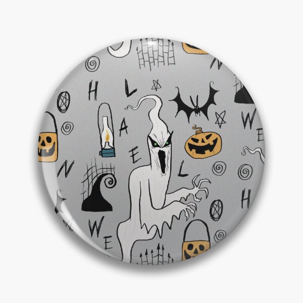 Item preview, Halloween Ghost spooky hand drawn cartoon art illustration designed and sold by Vintage Designs +.