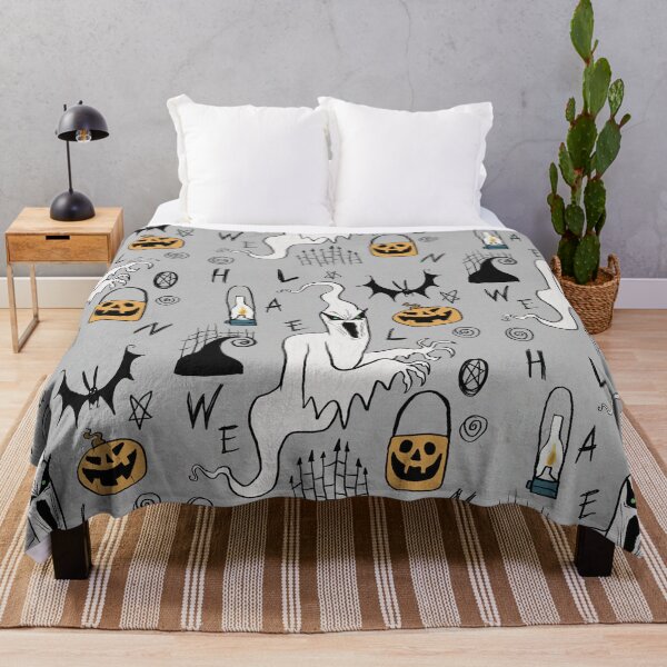 Item preview, Halloween Ghost spooky hand drawn cartoon art illustration designed and sold by Vintage Designs +.