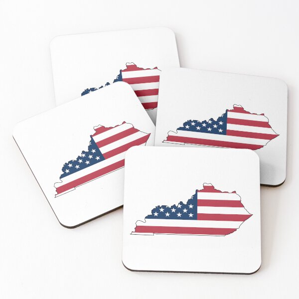 Item preview, Kentucky USA Flag Silhouette – Stars and Stripes State Outline designed and sold by Paper Drip.
