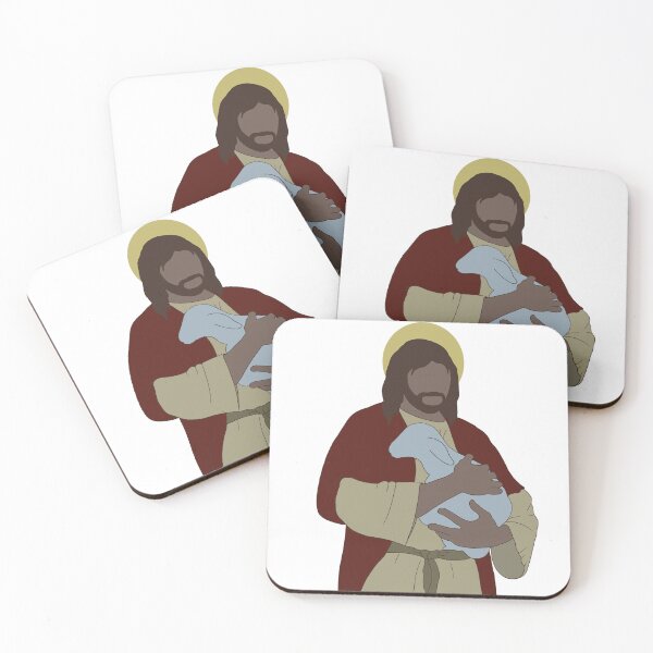 Item preview, Jesus and the lamb designed and sold by Alyssabutcherart.