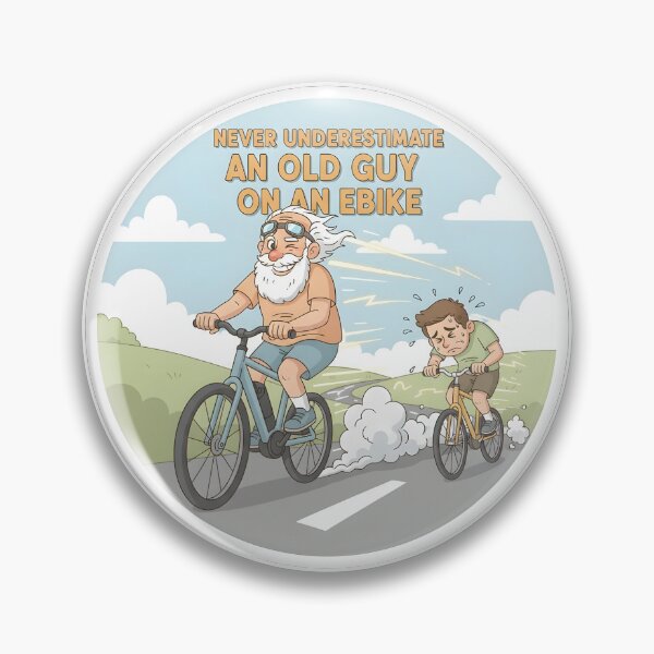 Item preview, Never Underestimate An Old Guy On An Ebike designed and sold by Perloth.
