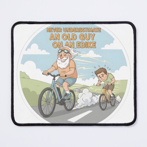 Item preview, Never Underestimate An Old Guy On An Ebike designed and sold by Perloth.
