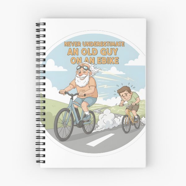 Item preview, Never Underestimate An Old Guy On An Ebike designed and sold by Perloth.